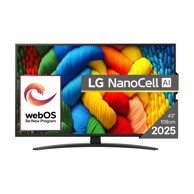 LG TV 43NANO81A3A, LED UHD 4K Smart, 43"